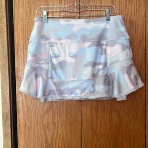 Lucky in Love tennis skirt size L (12), pastel camo print, perfect condition.
